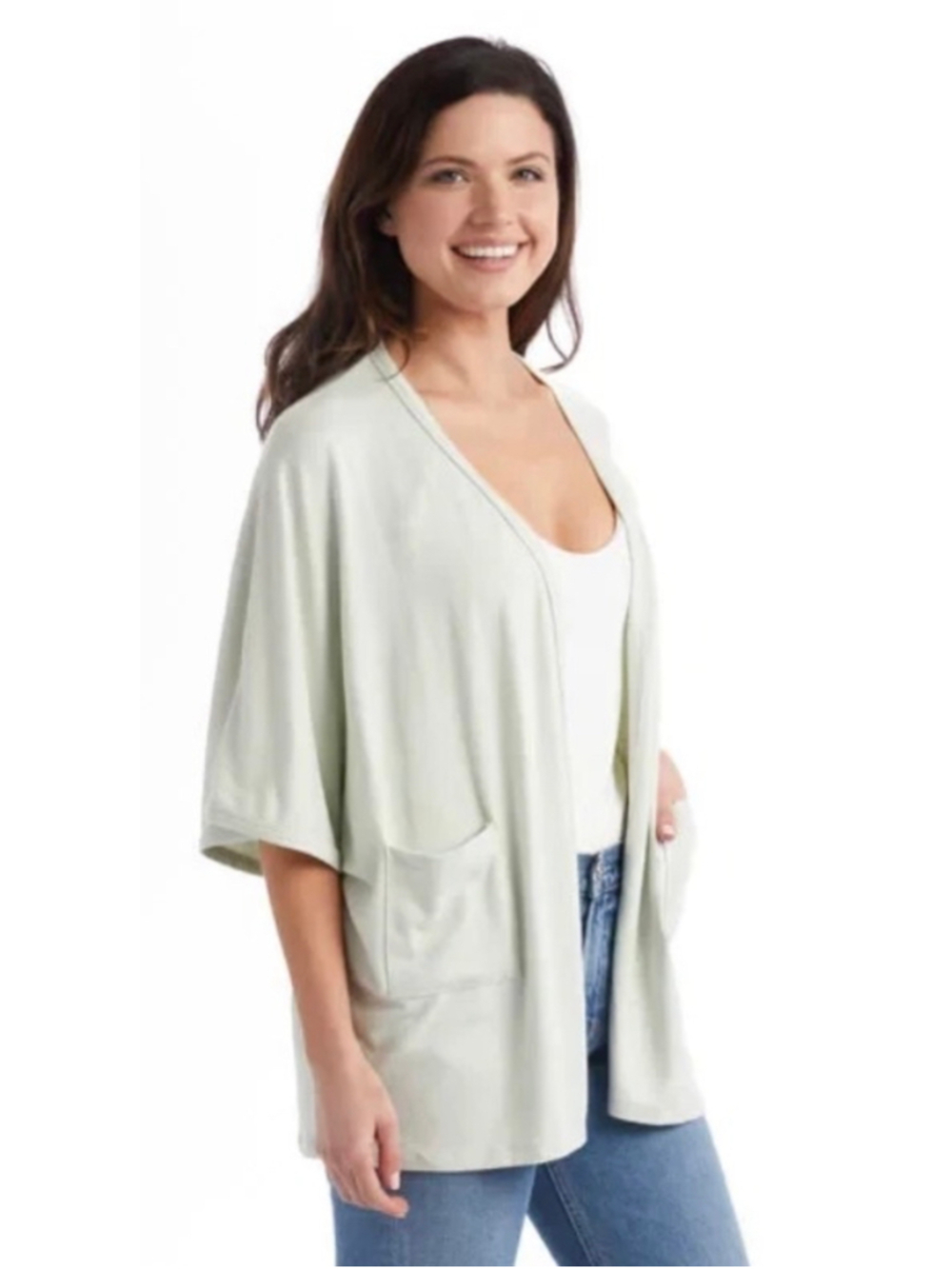 Softies Dream Kimono Cardigan Sage XS S M L